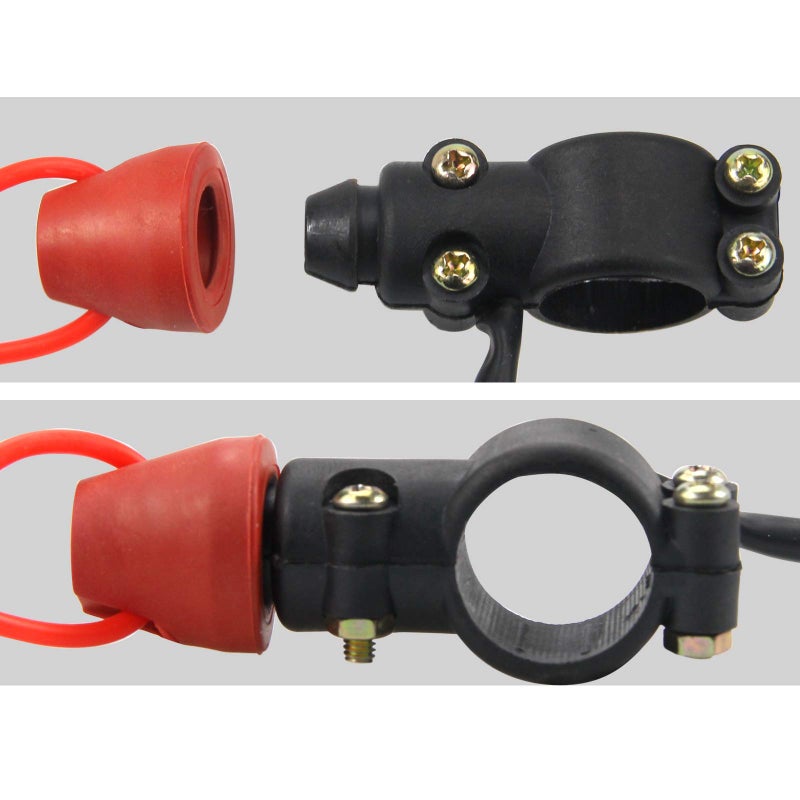 ZOOKOTO Kill Stop Switch for Motorcycle Boat Outboard Engine Motor 22mm 7/8" with Tether Lanyard Cord - Image 4